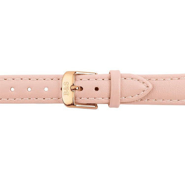 Pink Leather Strap & Rose Gold Buckle watch straps Brother & Sisters